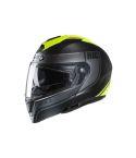 CASCO HJC I90 DAVAN NEGRO MATE/VERDE NEÓN