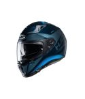 CASCO HJC I70 TAS NEGRO BRILLANTE/AZUL