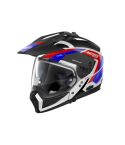 CASCO NOLAN N70-2 X GRAND ALPES BLANCO METALIZADO/ROJO/AZUL