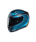 CASCO HJC RPHA 11 BINE NEGRO MATE/AZUL/NARANJA NEÓN