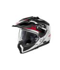 CASCO NOLAN N70-2 X BUNGEE BLANCO/NEGRO