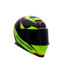 CASCO SPARTAN EAGLE FIERCE NEGRO/VERDE NEÓN/ROJO