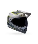 CASCO BELL MX-9 ADVENTURE MIPS DALTON HI VIZ BLANCO/GRIS