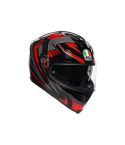 CASCO AGV K5 SV MULTI HURRICANE 2.0 NEGRO BRILLANTE/ROJO