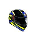 CASCO AGV K3 TOP RIDE 46 SV NEGRO BRILLANTE/AMARILLO/AZUL