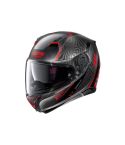 CASCO NOLAN N87 SIOUX N-COM NEGRO MATE/ROJO/GRIS