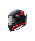 CASCO CABERG AVALON BLAST SV NEGRO MATE/BLANCO/ROJO