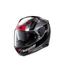 CASCO NOLAN N87 SKILLED N-COM CROMO/NEGRO/ROJO