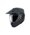 CASCO SPARTAN WOLF TITANIO/NARANJA MATE