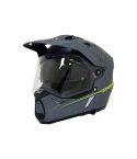 CASCO SPARTAN WOLF GRIS/AMARILLO NEÓN