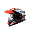 CASCO LS2 MX701 EXPLORER FRONTIER AZUL/NARANJA NEÓN