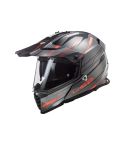 CASCO LS2 MX436 PIONEER EVO KNIGHT TITANIO/NARANJA