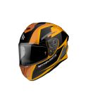 CASCO MT TARGO PRO SOUND NARANJA/NEGRO BRILLANTE