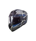 CASCO LS2 327 CHALLENGER CARBON KONIC NEGRO MATE/AZUL