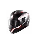 CASCO SHARK D-SKAWAL RAKKEN NEGRO/BLANCO/ROJO