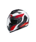 CASCO HJC C70 CANEX NEGRO BRILLANTE/ROJO