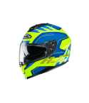 CASCO HJC C70 KORO AMARILLO NEÓN/AZUL