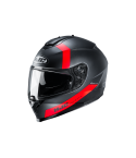 CASCO HJC C70 EURA NEGRO MATE/ROJO