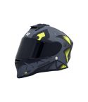 CASCO X-SPORTS V151 SWAMP GRIS/AMARILLO NEÓN MATE