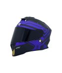 CASCO X-SPORTS V151 BRIGTH NEGRO/MORADO BRILLANTE