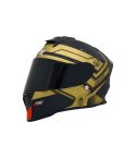 CASCO X-SPORTS V151 BRIGTH NEGRO/ORO BRILLANTE