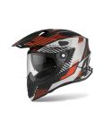 CASCO AIROH COMMANDER BOOTS SV BLANCO MATE/NARANJA NEÓN/NEGRO