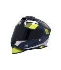 CASCO X-SPORTS V151 LEXOT NEGRO/AZUL BRILLANTE/AMARILLO NEÓN