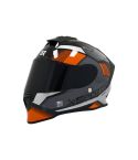 CASCO X-SPORTS V151 LEXOT NEGRO/GRIS BRILLANTE/NARANJA