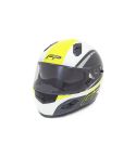 CASCO FP RACECRAFT 856 BLANCO/GRIS/AMARILLO NEÓN