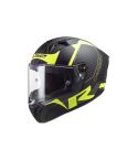 CASCO LS2 805 THUNDER RACING CARBON NEGRO MATE/AMARILLO NEÓN