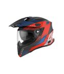 CASCO AIROH COMMANDER BOOTS SV ROJO MATE/AZUL/NEGRO