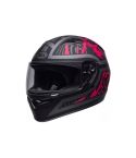 CASCO BELL QUALIFIER REBEL NEGRO MATE/FUCSIA NEÓN