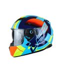 CASCO LS2 320 STREAM TARGET AMARILLO NEÓN/AZUL