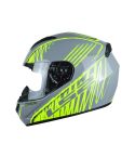 CASCO LS2 352 ROOKIE WRITED GRIS BRILLANTE/AMARILLO NEÓN