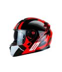 CASCO LS2 320 STREAM TARGET NEGRO BRILLANTE/ROJO