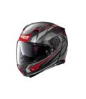 CASCO NOLAN N87 ORIGINALITY N-COM NEGRO/GRIS/ROJO