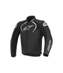 CHAQUETA ALPINESTARS JAWS CUERO NEGRO/BLANCO