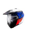 CASCO CABERG TOURMAX TITAN BLANCO/AZUL/ROJO