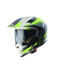 CASCO CABERG XTRACE SPARK BLANCO/ANTRACITA/AMARILLO NEON