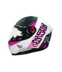 CASCO MT REVENGE 2 CHRONO BLANCO/NEGRO/FUCSIA