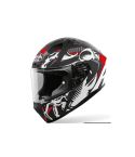 CASCO AIROH VALOR CLAW NEGRO/BLANCO/ROJO MATE