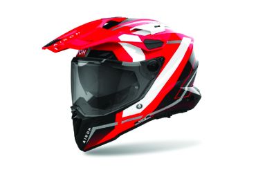 CASCO  COMMANDER 2 MOVICK ROJO/BLANCO/BRILLO