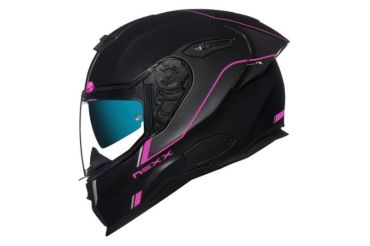 CASCO NEXX SX.100R FRENETIC NEGRO MATE/FUCSIA