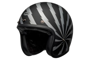 CASCO BELL CUSTOM 500 VRTG NEGRO MATE/GRIS