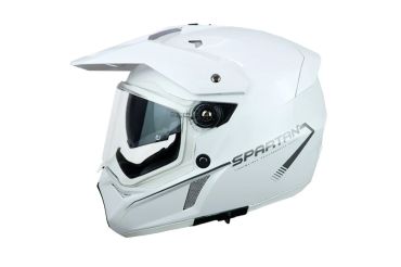 CASCO SPARTAN WOLF BLANCO BRILLANTE