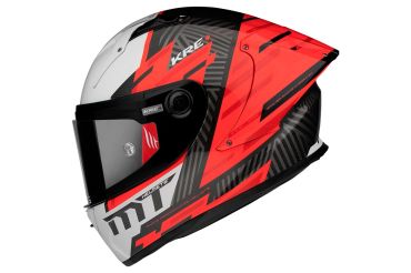 CASCO MT FF103 PLUS KRE+CARBON ROJO/FLUORESCENTE/MATE