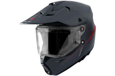 CASCO SPARTAN WOLF TITANIO/NARANJA MATE