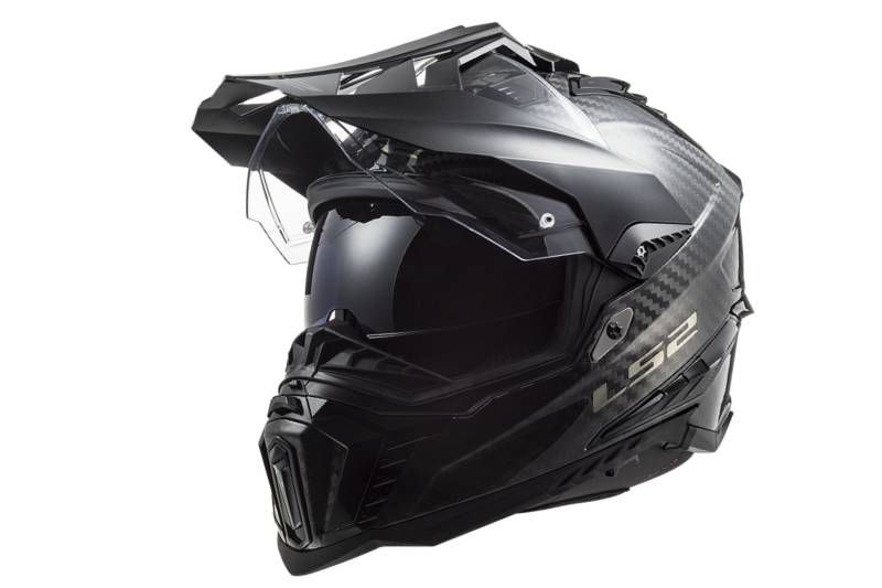 casco cross LS2 MX436 ADVENTURA negro mate/naranja 