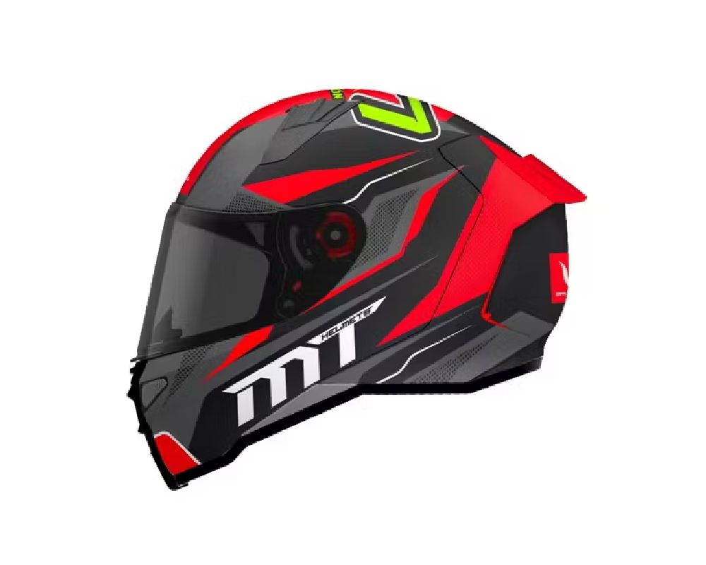 CASCO MT REVENGE 2 S FOUNDATION NEGRO ROJO BRILLANTE