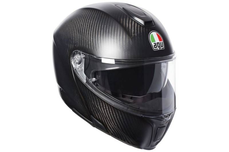 CASCO AGV SPORT MODULAR CARBON NEGRO MATE